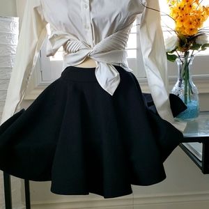Black pleated skirt